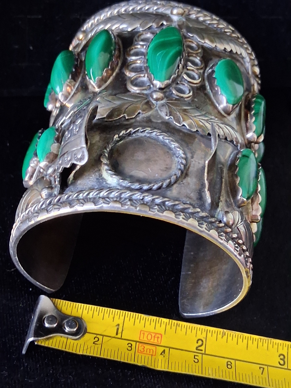 Native American Sterling Silver Watch Cuff Bracelet Vintage Jewelry Men's Unisex - Picture 10 of 17